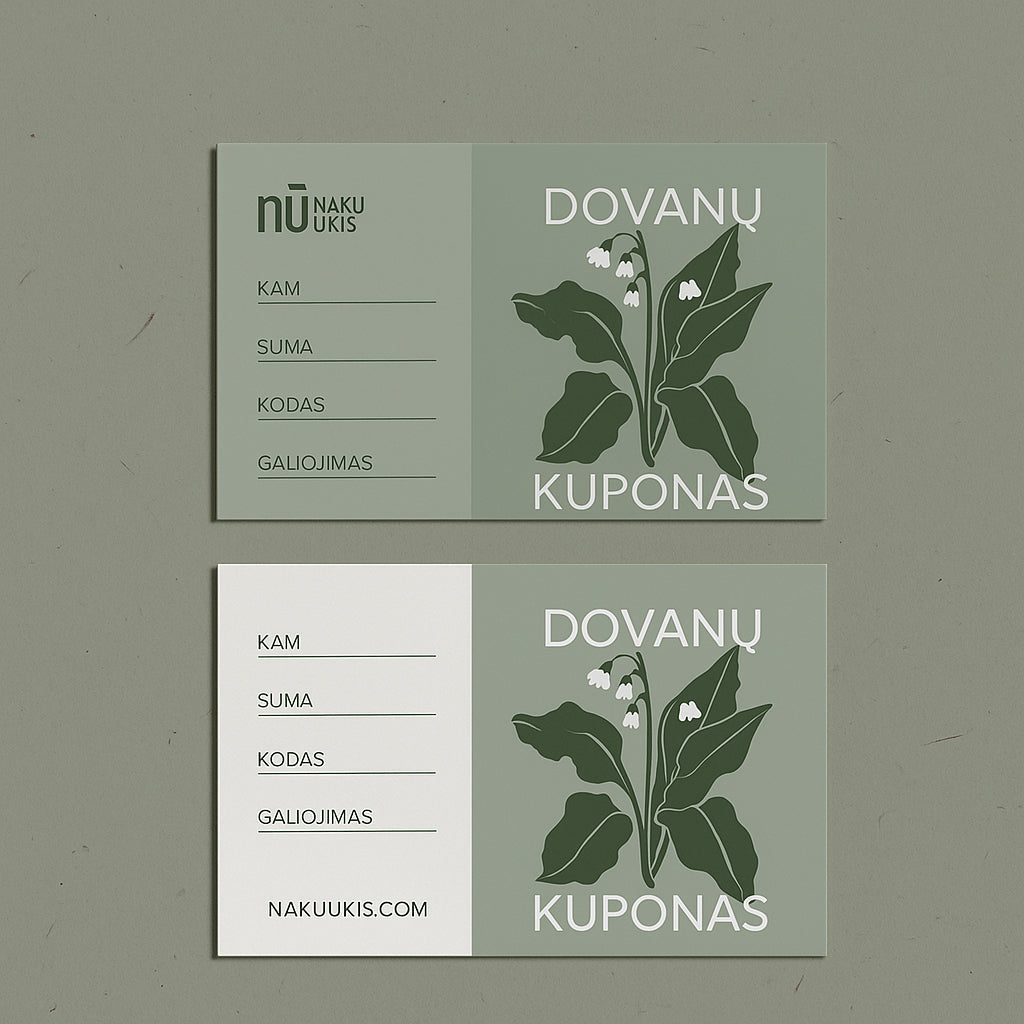 Fizinis dovanų kuponas